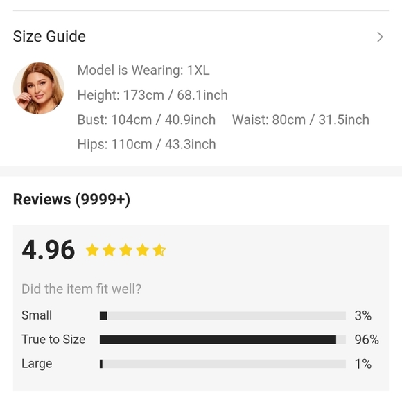 ⚡2/$20⚡1XL Plus Keyhole Neck Lace Sleeve Top - SHEIN - Picture 6 of 6